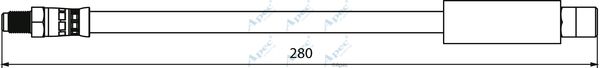 APEC BRAKING Тормозной шланг HOS3950